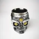 Barber Scissors Holder Skull Salon Hairdressing Tools Silver