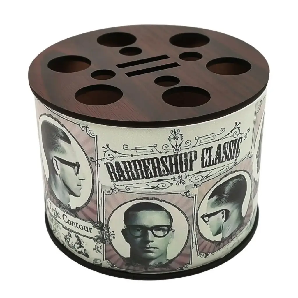 Barber scissors storage holder.