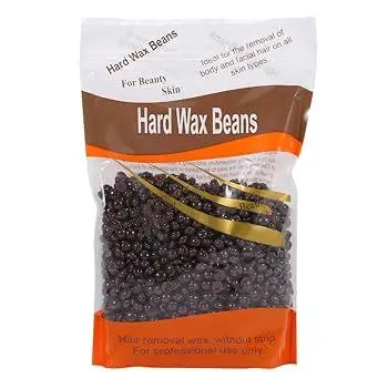 Hard Wax Beans, Hard Wax Hair Removal Hair, Removal Special Hard Wax Bean for Beauty Salon (Chocolate) 500g