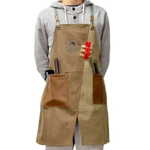 Apron with Pockets Fashion Hairdressing Barber Hair Dye Hairdresser Cape